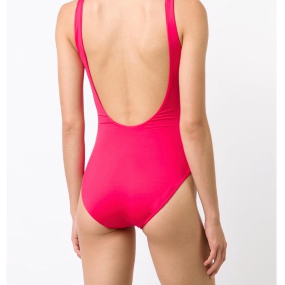 ONIA hot pink one piece